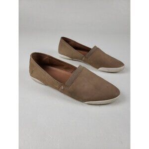Frye Melanie Slip On Flats Brown Womens 6 Leather Loafers Comfort Shoes